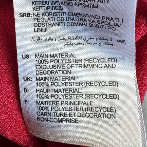 Adidas Aeroready TIRO 23 Training T-Shirt Red Size Large - Picture 9 of 12